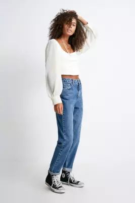 BDG Mom Dark Vintage Wash Jeans - Womens 24W 30L | Urban Outfitters (EU)