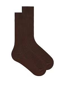 Eterne Classic Rib Socks in Espresso from Revolve.com | Revolve Clothing (Global)