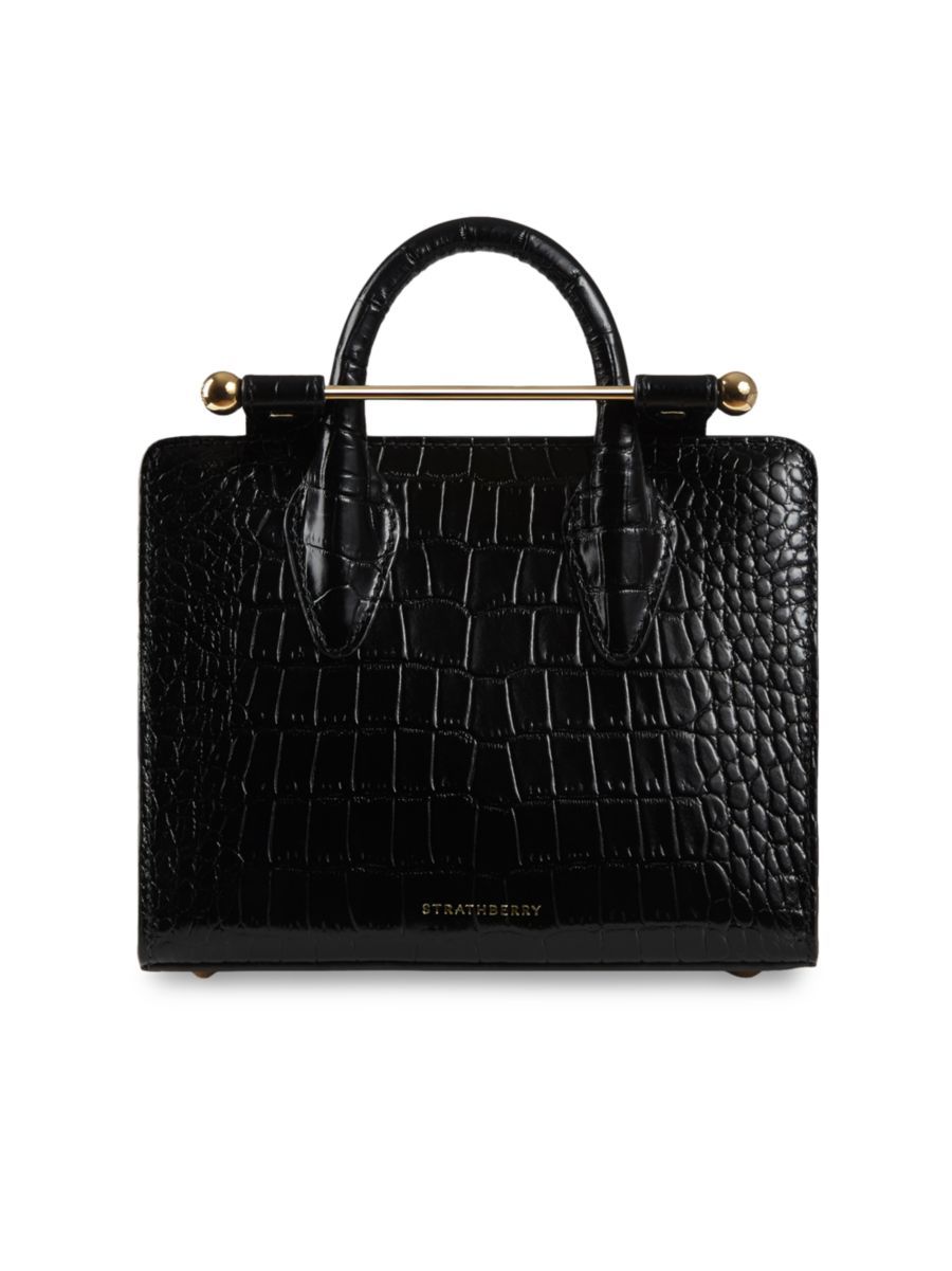 Nano Croc-Embossed Leather Tote | Saks Fifth Avenue