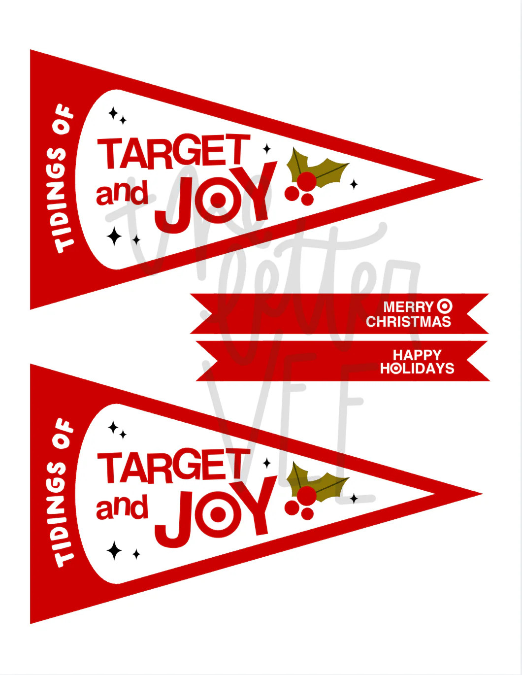 Tidings of Target and Joy | Crisp Collection X The Letter Vee Collab f | The Letter Vee