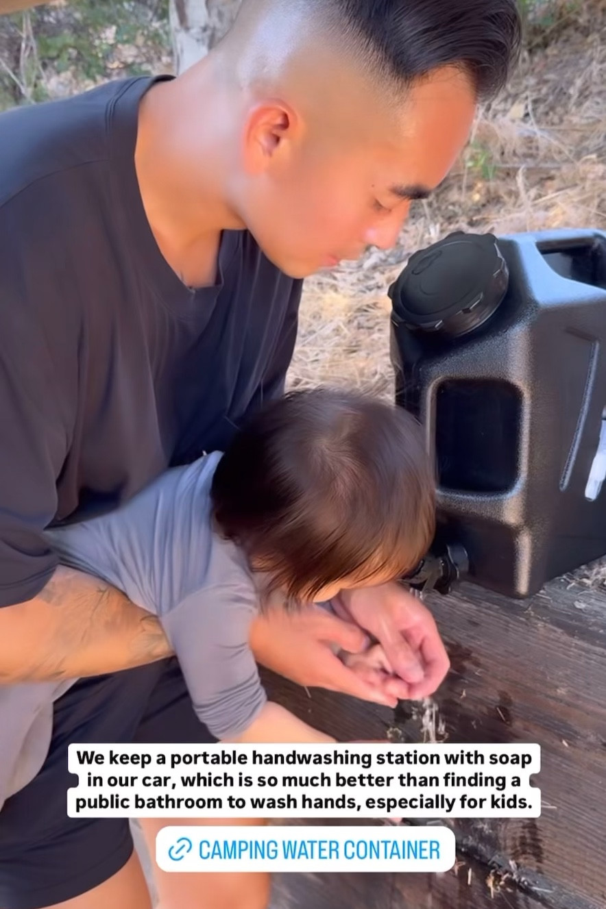 This water camping container is great for rinsing our kids hands on the go! 🛍️🧼🫧

#LTKHome #LTKVideo #LTKFamily