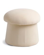 Velvet Mushroom Storage Ottoman | Poufs & Ottomans  | Marshalls | Marshalls