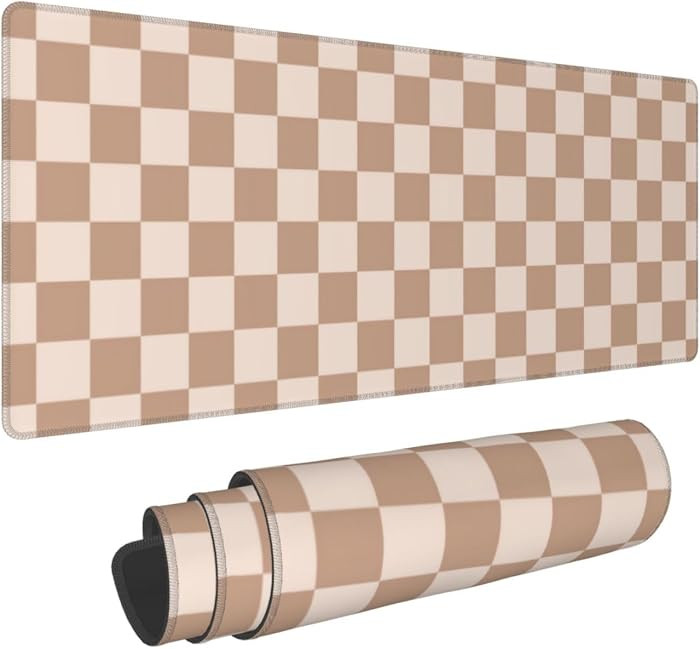 Checkered Large Gaming Mouse Pad for Girl with Anti-Slip Base, Checkerboard Extended XL Mousepad,... | Amazon (US)