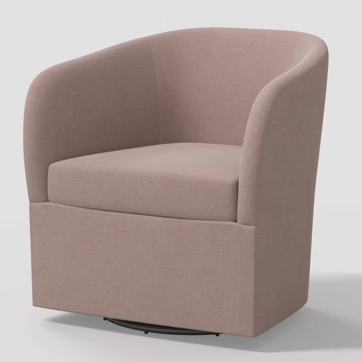 Rhea Swivel Chair in Linen - Threshold™ | Target