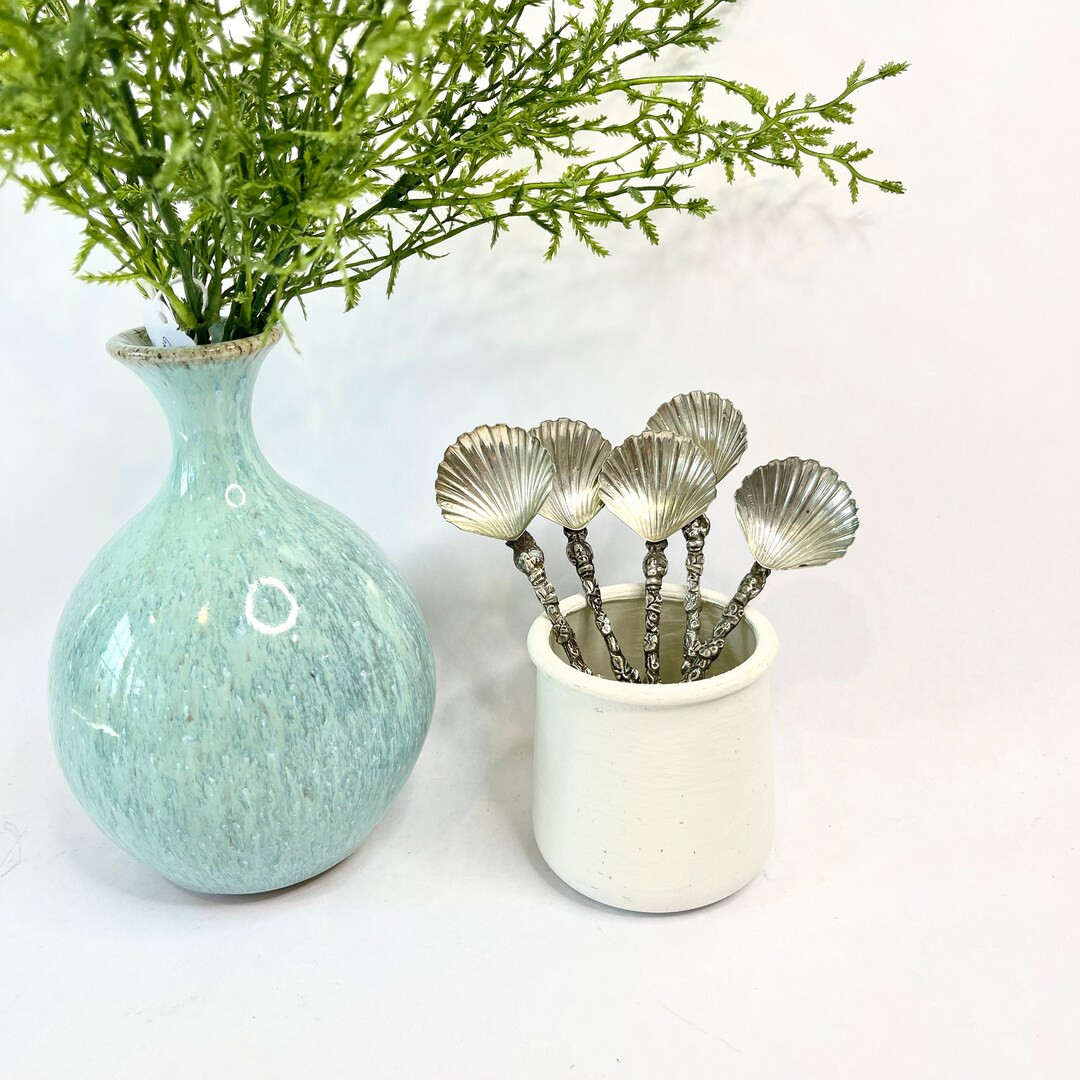 Vintage Silver Shell Spoons, Made in Italy, Caviar Spoons, Demitasse, Price is for One Spoon | Etsy (US)