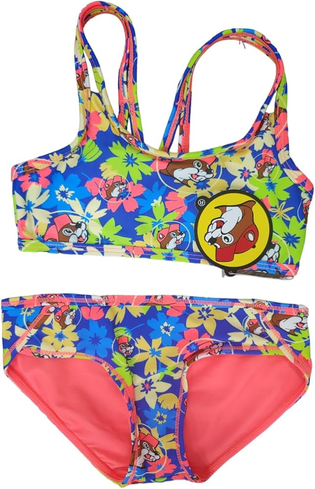 Buc-ee's Girls Swimsuit Bathing Suit - Swim - 1 Piece Reversible - 2 Piece - Pool Swimwear - Todd... | Amazon (US)