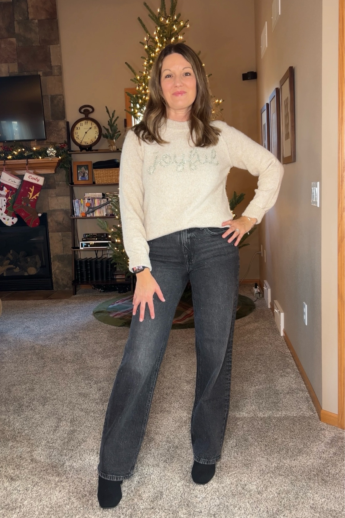 I’m doing 25 outfits in 25 days as we countdown to Christmas!

This is look #2!! 24 days until Christmas! 

Sweater- tts, in size S
Sparkle denim  - tts, in size 

#LTKSeasonal #LTKOver40 #LTKHoliday