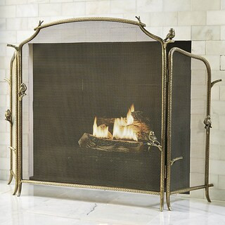 Aviary Fireplace Screen | Frontgate | Frontgate