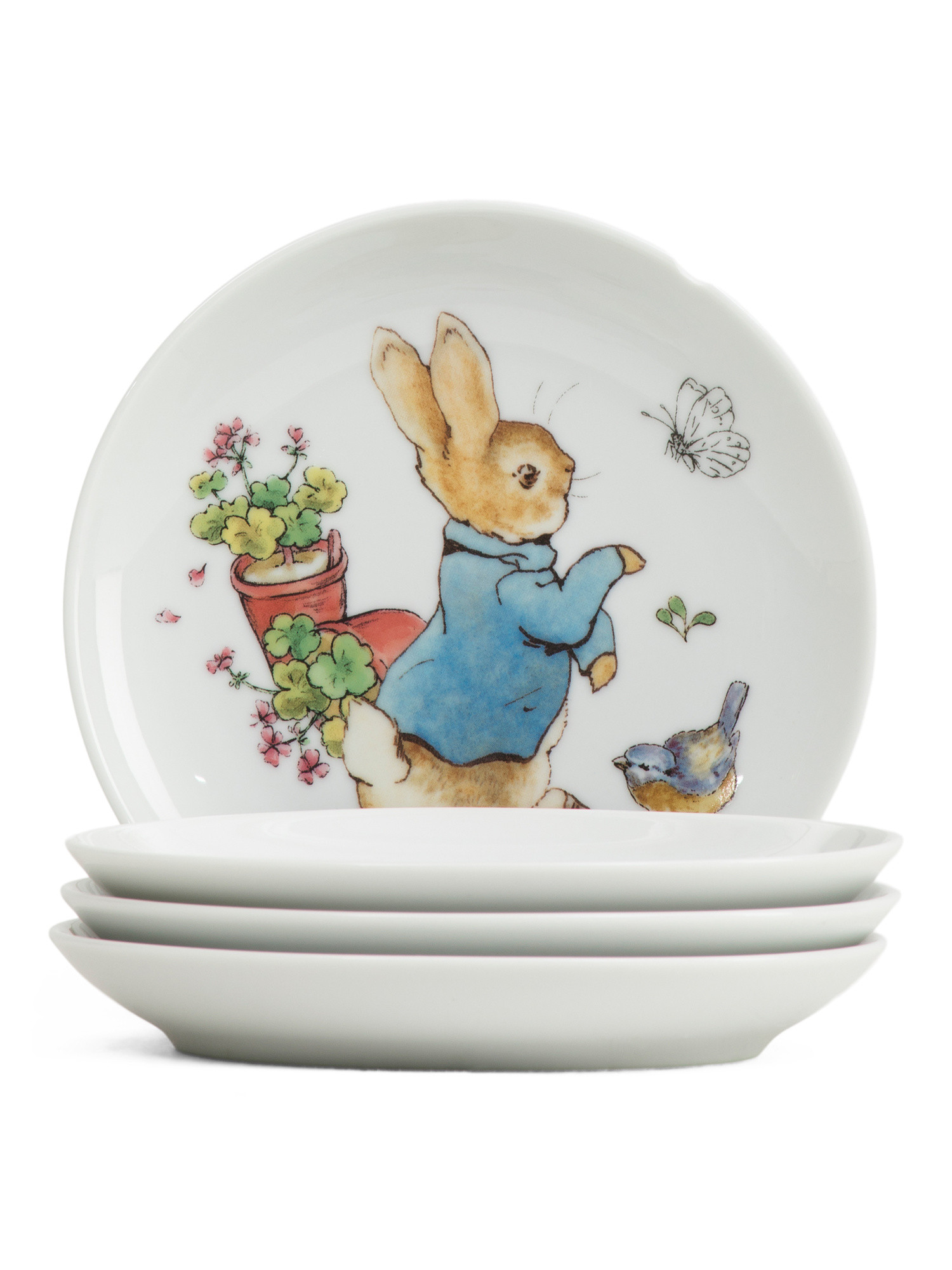 Set Of 4 Peter Rabbit App Plates | TJ Maxx