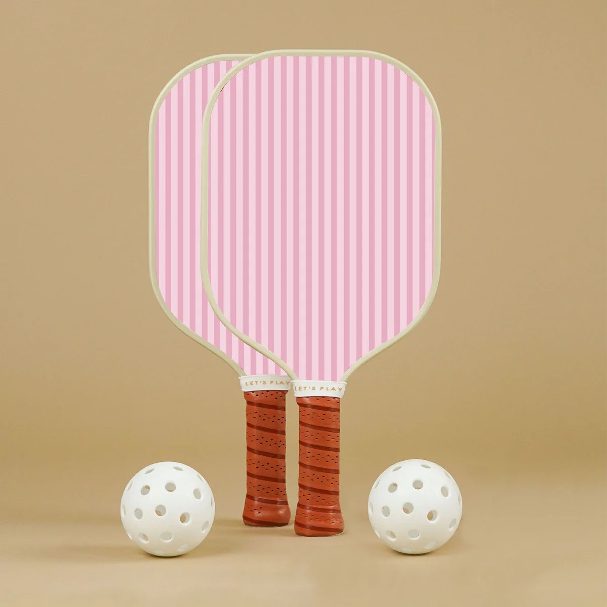 Pink Stripes Rec Set | Recess Pickleball