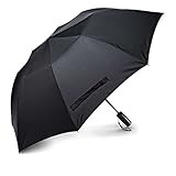 Samsonite Auto Open Travel Umbrella, Black, One Size | Amazon (US)