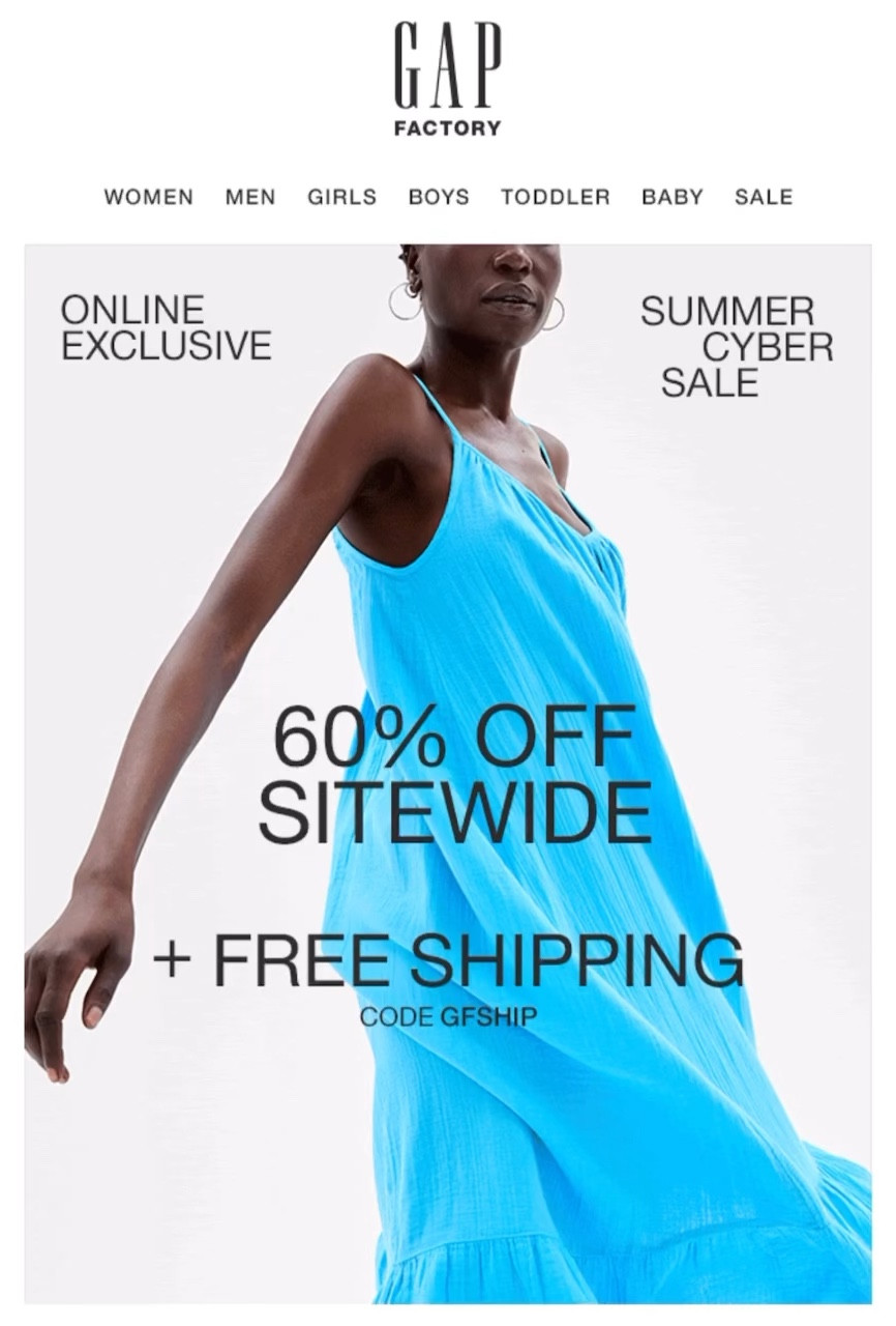 Gap on sale summer sale