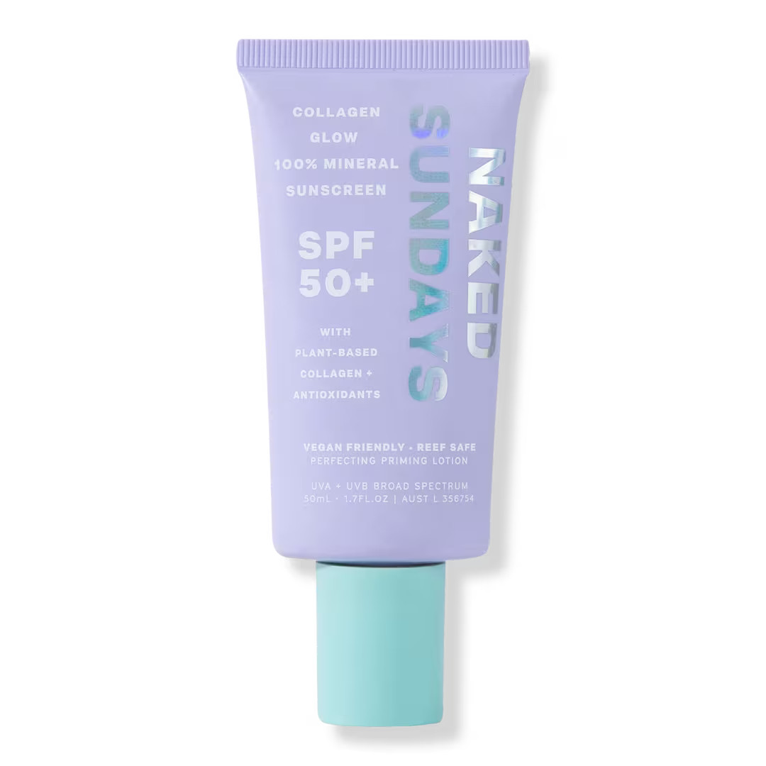 Mineral Priming Sunscreen SPF 50+ Lotion with Collagen - Naked Sundays | Ulta Beauty | Ulta