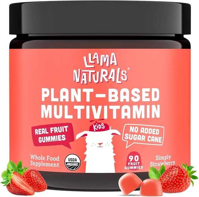 Llama Naturals Real Fruit Gummy Vitamins for Kids, No Added Sugar Cane, Beta Carotenes, Whole Foo... | Amazon (US)