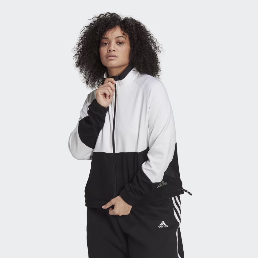 adidas x Zoe Saldana Primegreen Tricot Track Jacket (Plus Size) | adidas (US)