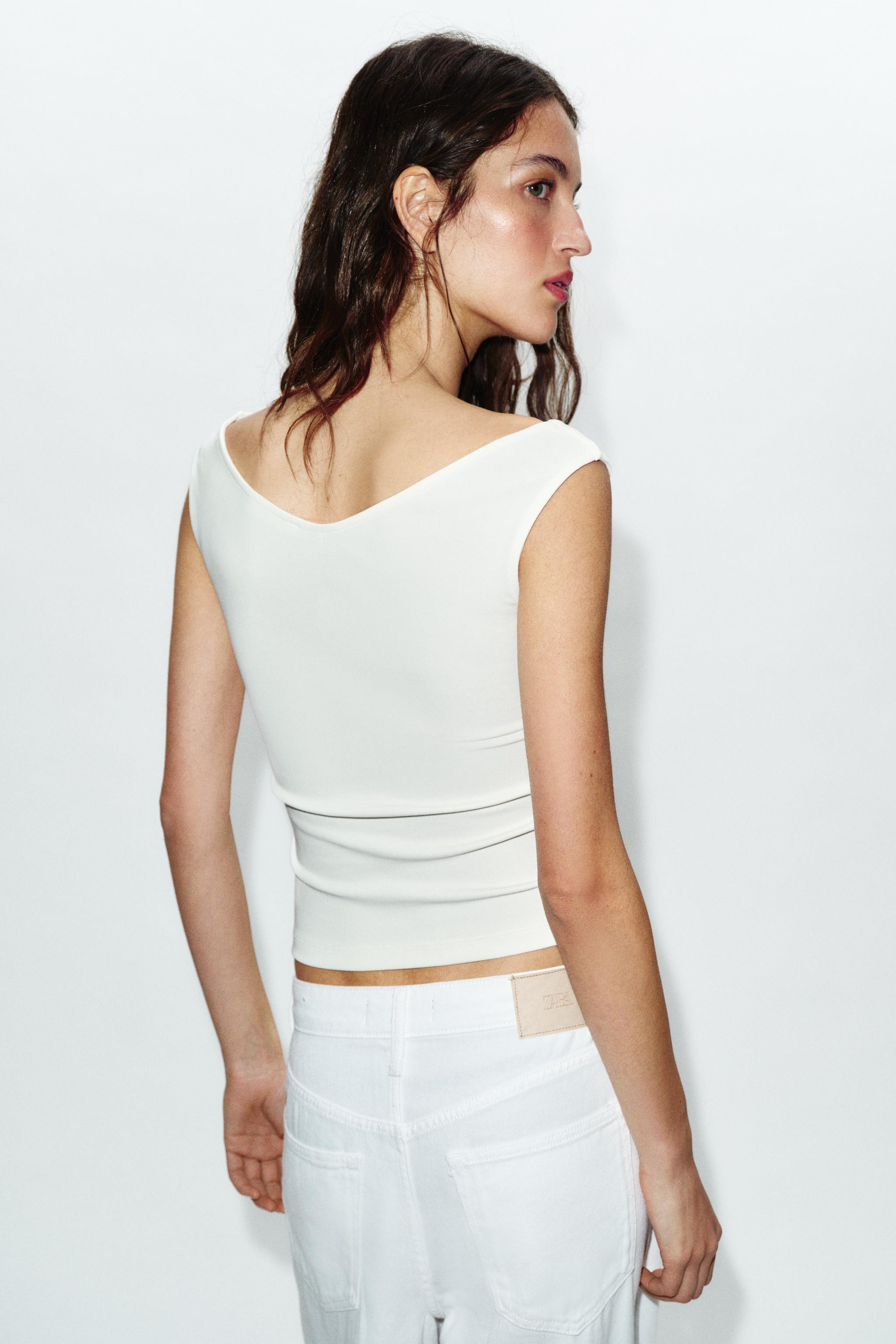 OFF-THE-SHOULDER T-SHIRT | Zara US