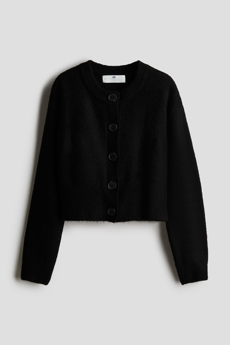H & M - Fine-Knit Cardigan - Black | H&M (US + CA)
