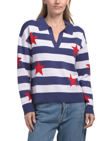 Striped Rugby Sweater | TJ Maxx
