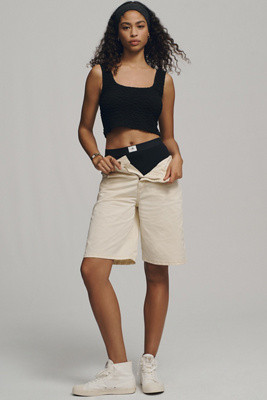 Pilcro Mid-Rise Classic Bermuda Shorts | Anthropologie (US)