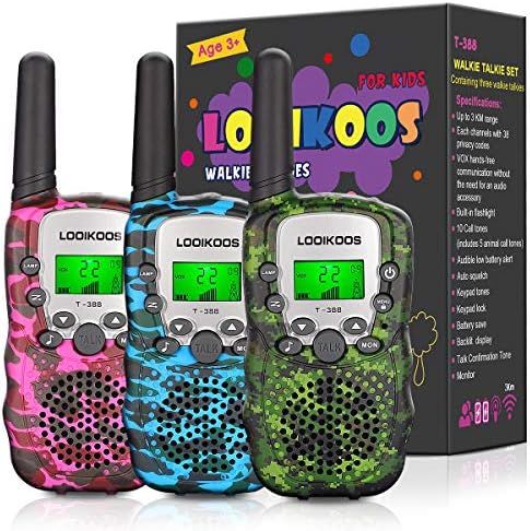 LOOIKOOS Walkie Talkies for Kids, 3 KMs Long Range Children Walky Talky Handheld Radio Kid Toy Gi... | Amazon (US)