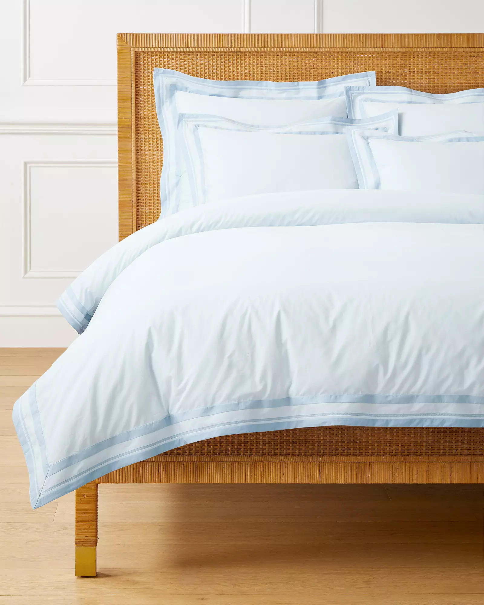 Castine Percale Duvet Cover | Serena and Lily
