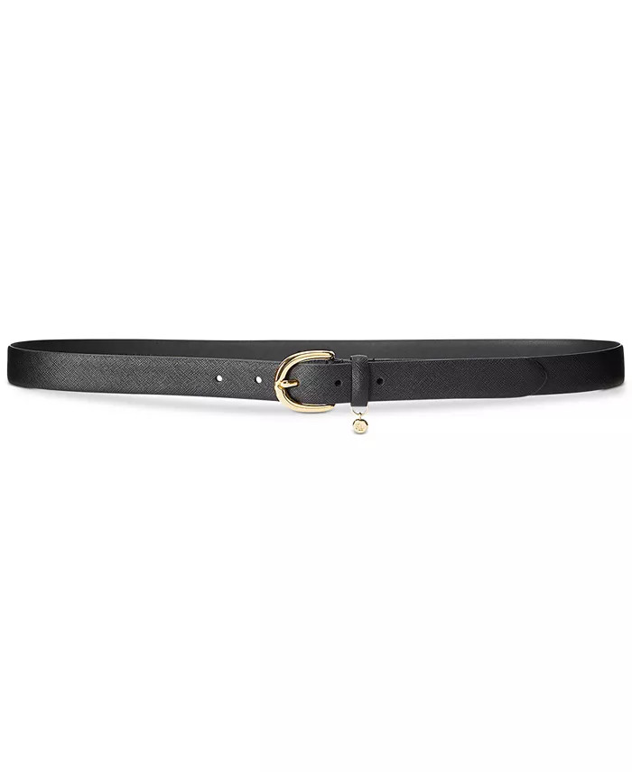 Women's Charm Crosshatch Leather Belt | Macy's