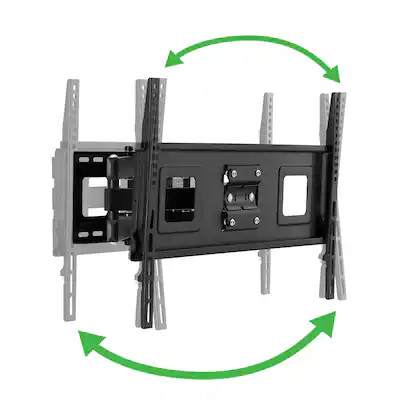Best Buy essentials™ - Full Motion TV Wall Mount for 47–84" TVs - Black | Best Buy U.S.