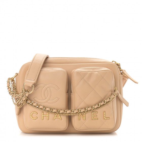 CHANEL

Calfskin Quilted Small Camera Case Beige | Fashionphile