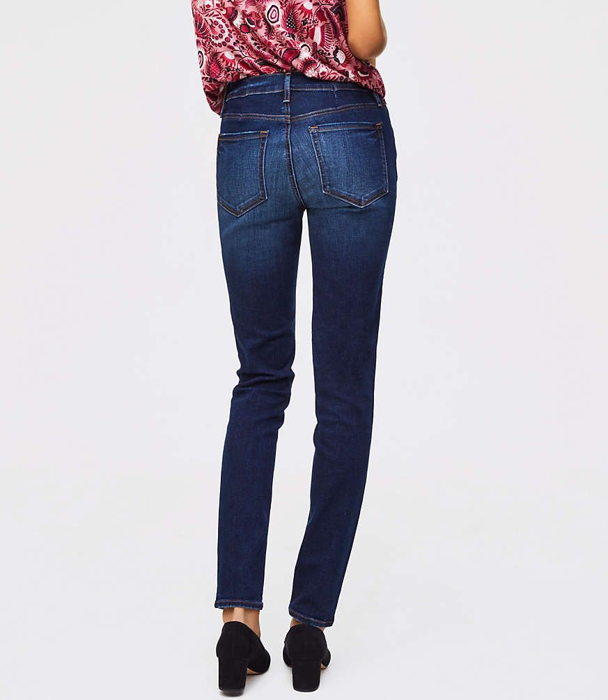 Modern Skinny Jeans in Rich Dark Indigo Wash | LOFT