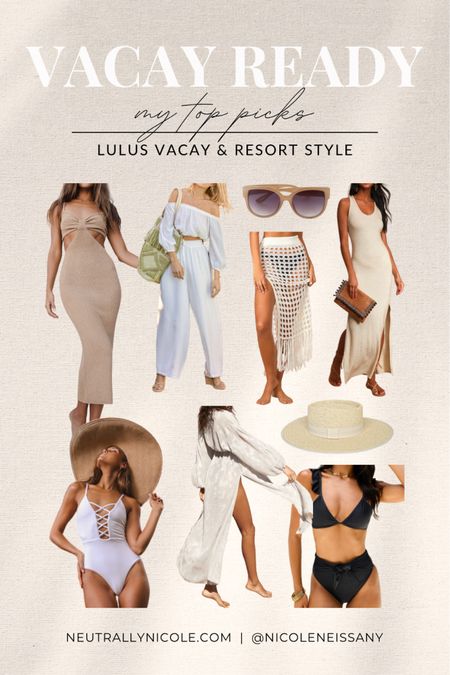 Vacay & resort faves from Lulus!

// vacation outfit, vacation outfits, vacay, resort, resort outfit, resort wear, spring break outfit, beach, pool, swimsuit, bikini, one piece, neutral style, travel, summer outfit, summer fashion #ltkunder100 #ltkstyletip #ltku #ltktravel #ltkseasonal

#LTKFind #LTKunder50 #LTKswim