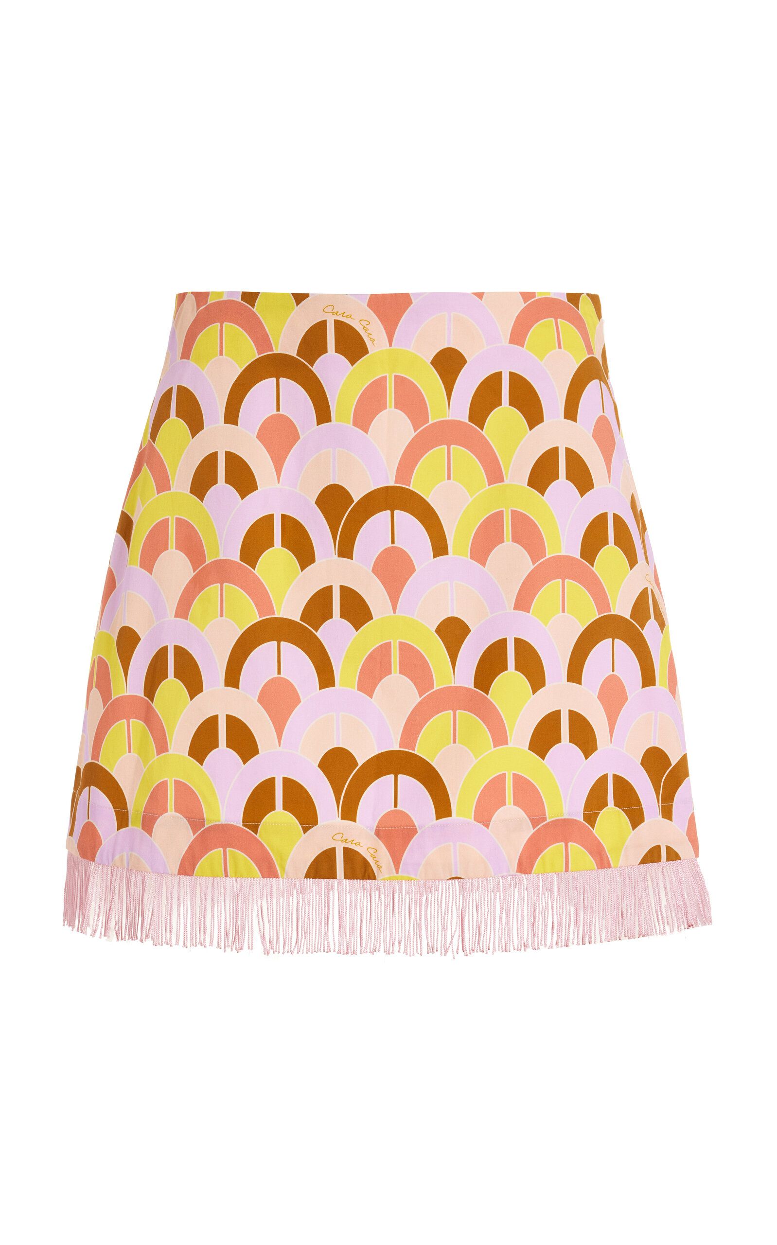 Chrissy Fringe Cotton Mini Skirt | Moda Operandi (Global)