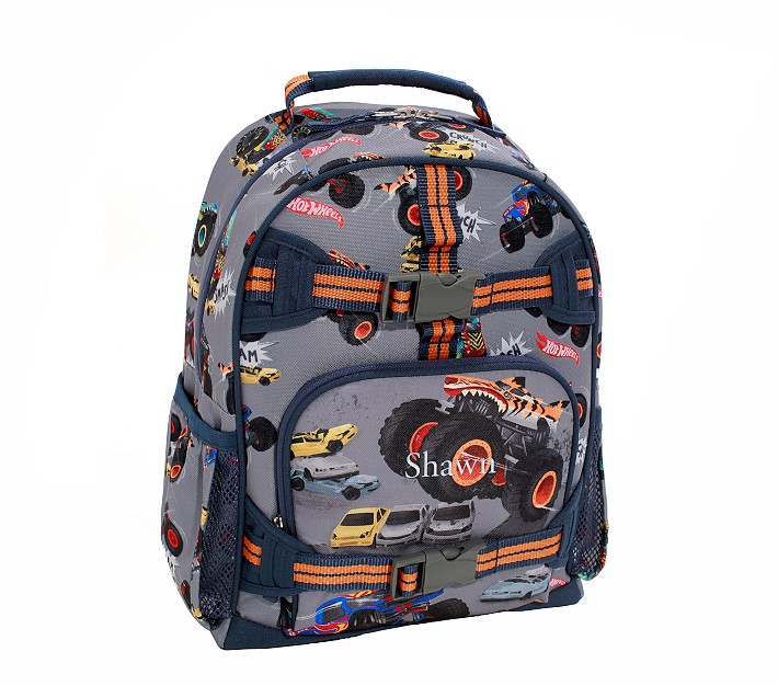 Mackenzie Hot Wheels™ Monster Trucks  Backpacks | Pottery Barn Kids