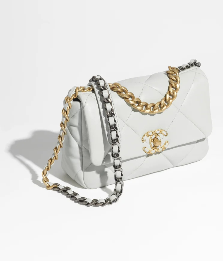 Shiny Lambskin, Gold-Tone, Silver-Tone & Ruthenium-Finish Metal | Chanel, Inc. (US)