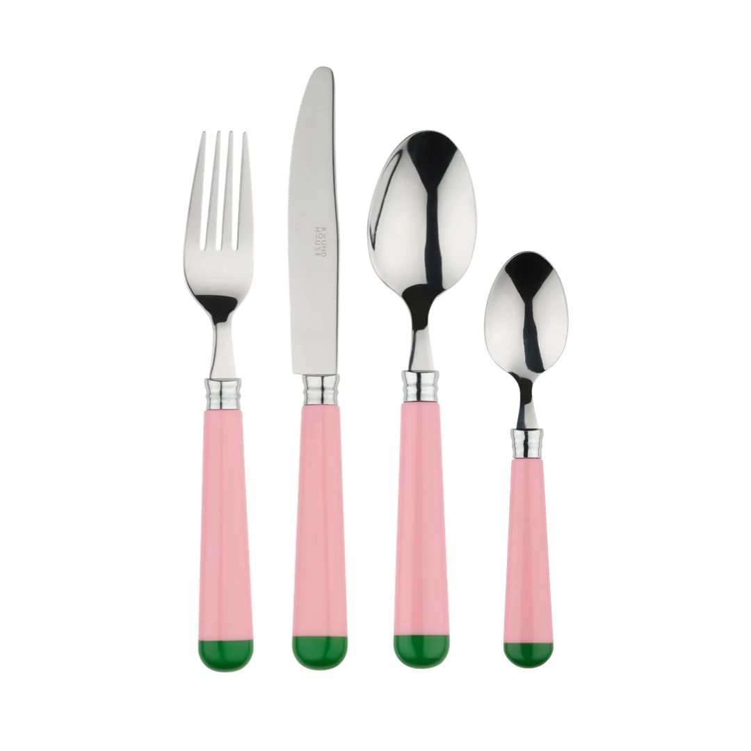 Pink & Green Cutlery Set | In the Roundhouse