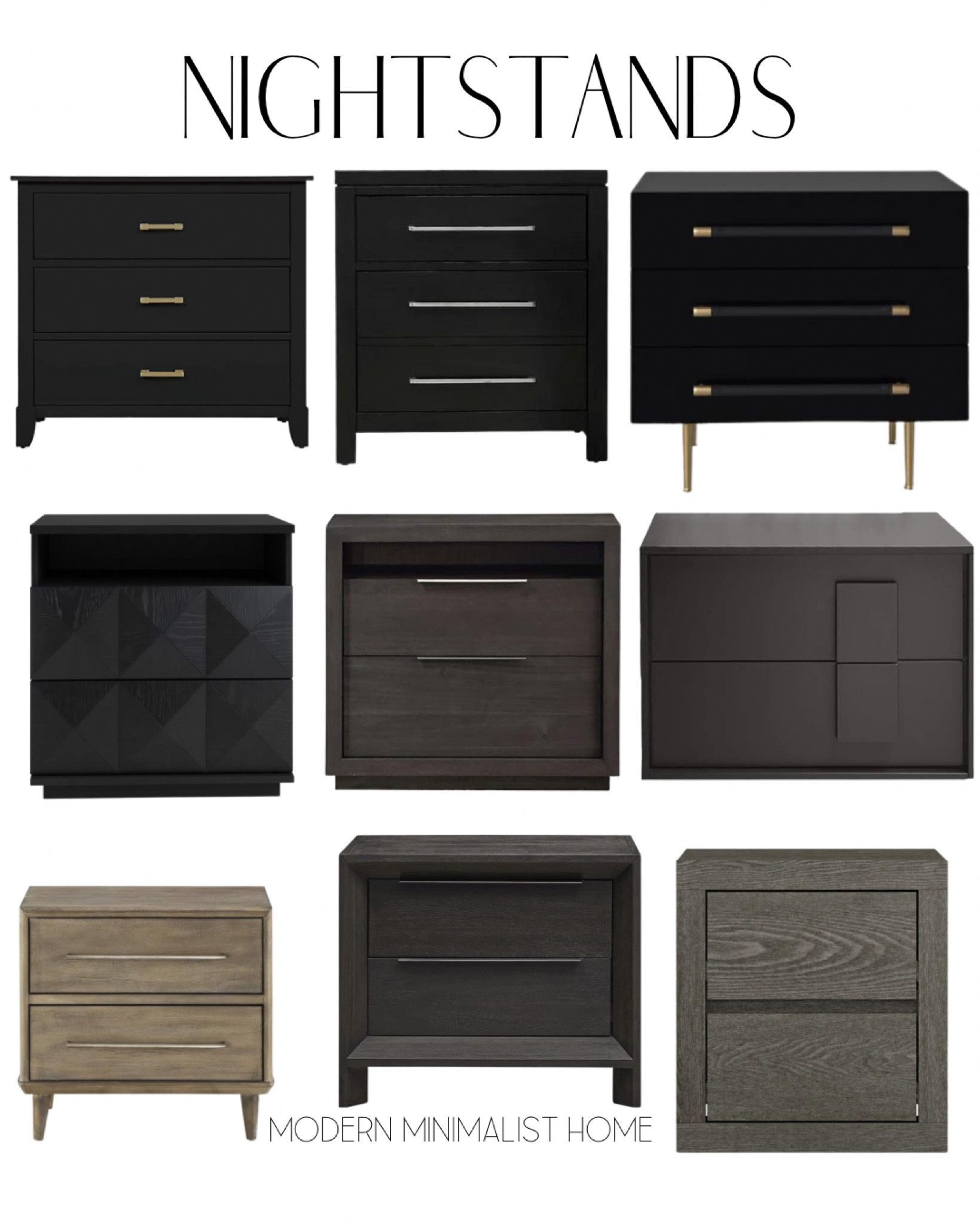 Modern 2 drawer nightstand, 3 drawer nightstand, bed side table.

Black nightstand, espresso nightstand, grey nightstand, oak nightstand, modern nightstand, modern bedside table. 

Nightstand, night stand styling, night nightstands, nightstand decor, nightstand styling, nightstand mirror, nightstand lamp, nightstand organization, affordable nightstands, target nightstand, black nighstands, Home, home decor, home decor on a budget, home decor bedroom, modern home, modern home decor, modern organic, Amazon, wayfair, wayfair sale, target, target home, target finds, affordable home decor, cheap home decor, sales

#LTKhome #LTKunder50 #LTKFind
