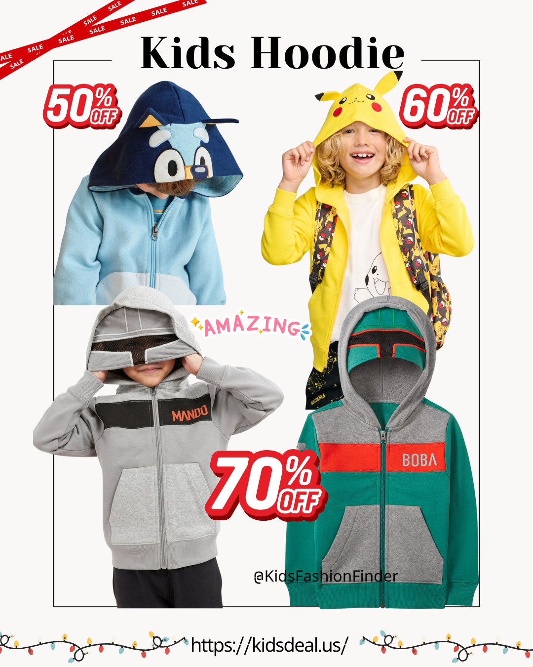 🧥✨ Adorable 3D Kids Hoodies — Now up to 70% OFF!
Clearance sale with prices as low as $20!

These super cute 3D hooded jackets come in fan-favorite themes like Star Wars, Pokémon, Bluey & more. Perfect for everyday wear and can double as easy Halloween costumes — two-in-one fun! 🎃💫

Grab them before sizes run out!

#KidsHoodies #ClearanceSale #KidsFashion #StarWarsKids #PokemonKids #BlueyKids #MomLife #DealAlert #HolidayShopping 🧥✨ 

 

#LTKootd #LTKFindsUnder50 #LTKKids