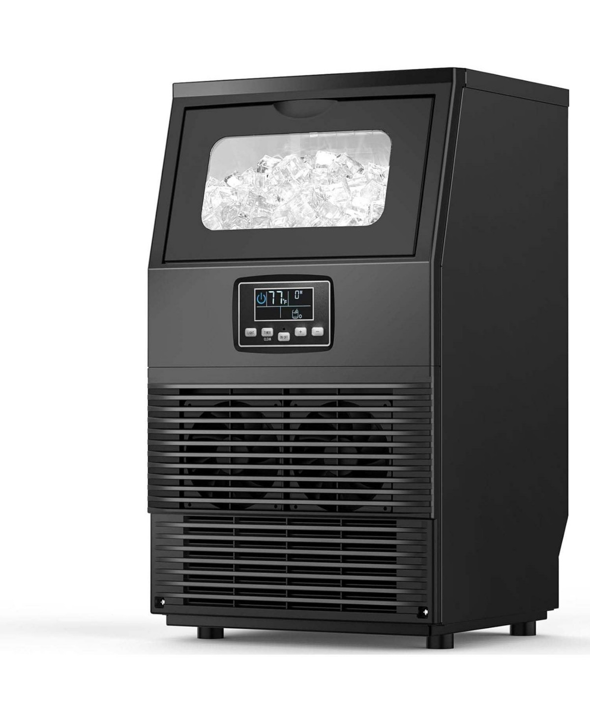 Antarctic Star Freestanding Commercial Ice Maker, 66 lbs. Daily Capacity with Lcd Display - Black | Macy's