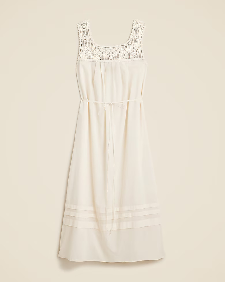 Crochet-trim dress | J. Crew US