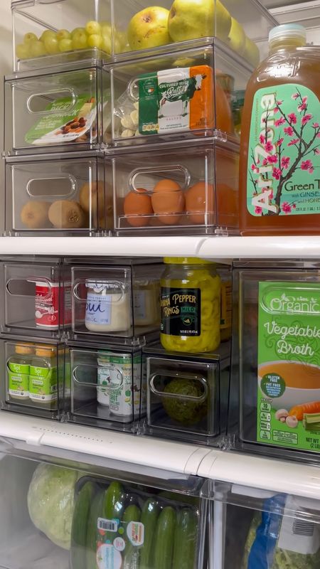 All things green for St. Patrick’s🥑🧃🍐🥬🍀 fridge re-stock using @idlivesimply bins to organize

#LTKhome