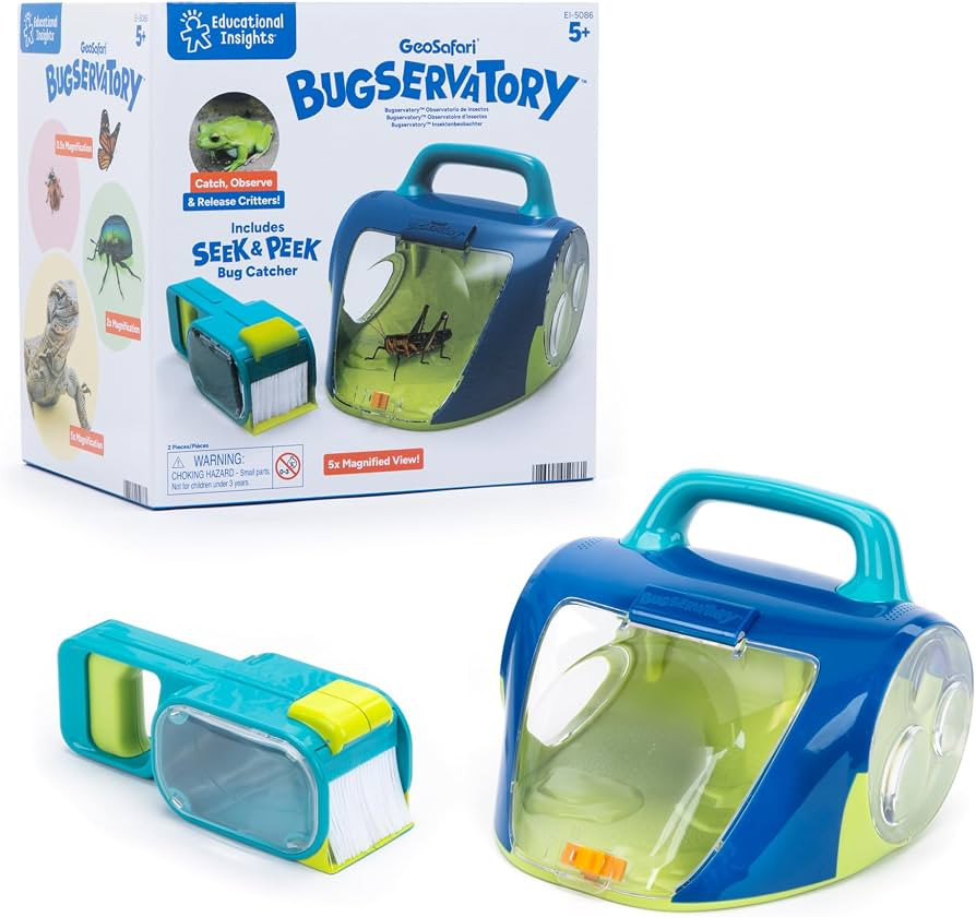 Educational Insights GeoSafari Bugservatory Humane Bug Catcher Kit for Kids | Amazon (US)