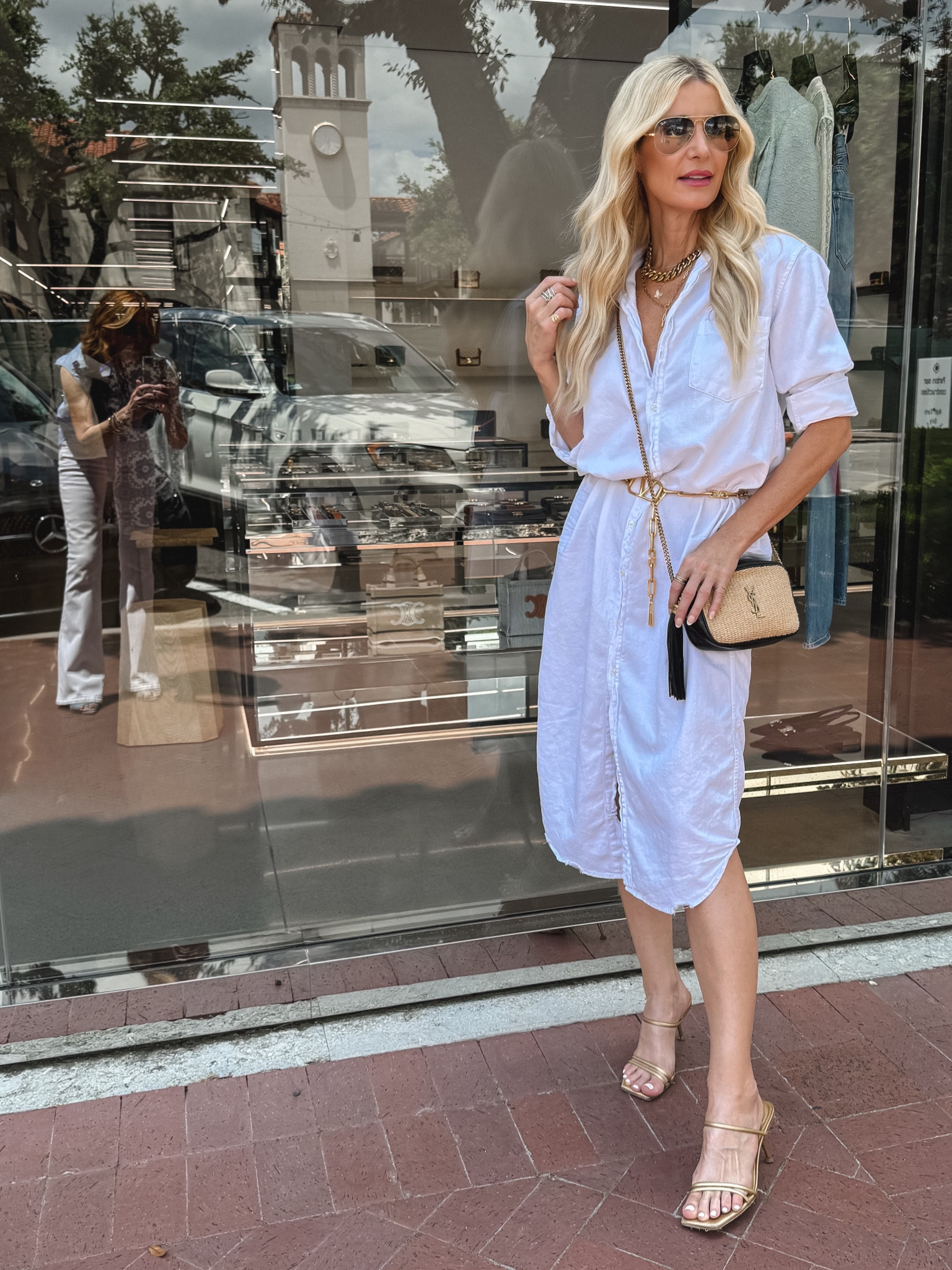 Found >> the perfect SUMMER DRESS by @frankandeileen ✨ I love this breezy material and the fit is perfect! Wear it belted and with the sleeves pushed up for the perfect effortless summer look! It comes in black as well (which I own because it’s that good) and it runs true to size, I’m wearing an XS. #frankandeileenpartner #wearloverepeat



#LTKSeasonal #LTKOver40 #LTKStyleTip