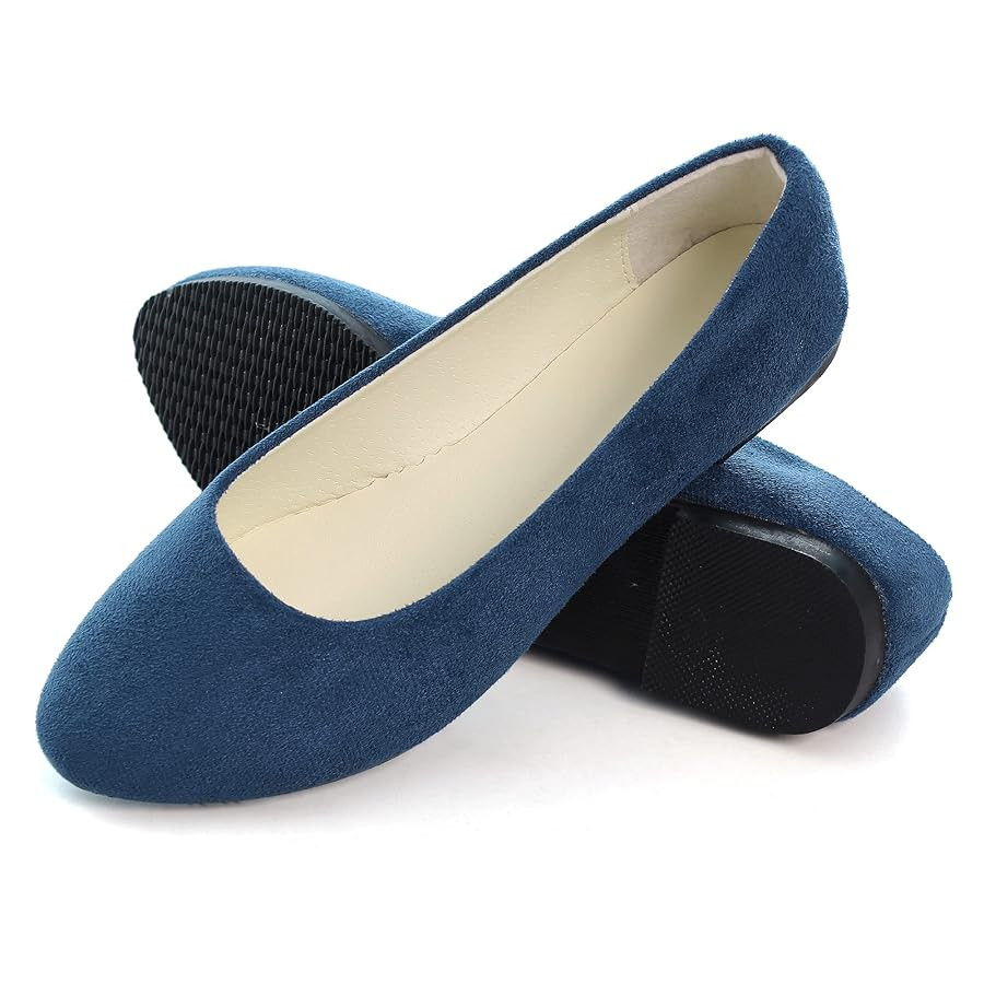 Dear Time Women Block Heel PU Pointed Toe Pumps Shoes | Amazon (US)