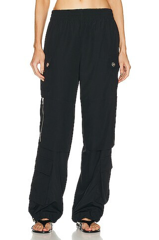 Dion Lee Pocket Cargo Pant in Black - Black. Size M (also in ). | FWRD 
