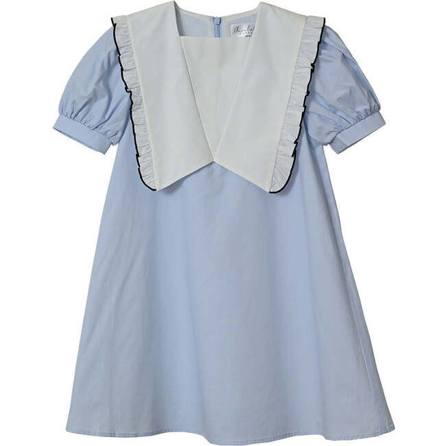 Millie dress , baby blue/off-white | Maisonette