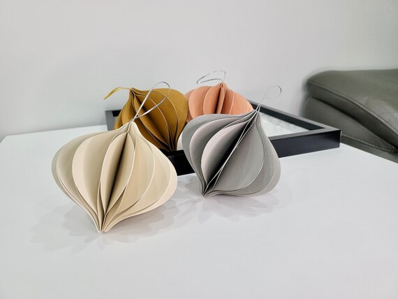 Christmas Ornament  Set of 8 Honeycomb Paper Ornament  - Etsy | Etsy (US)