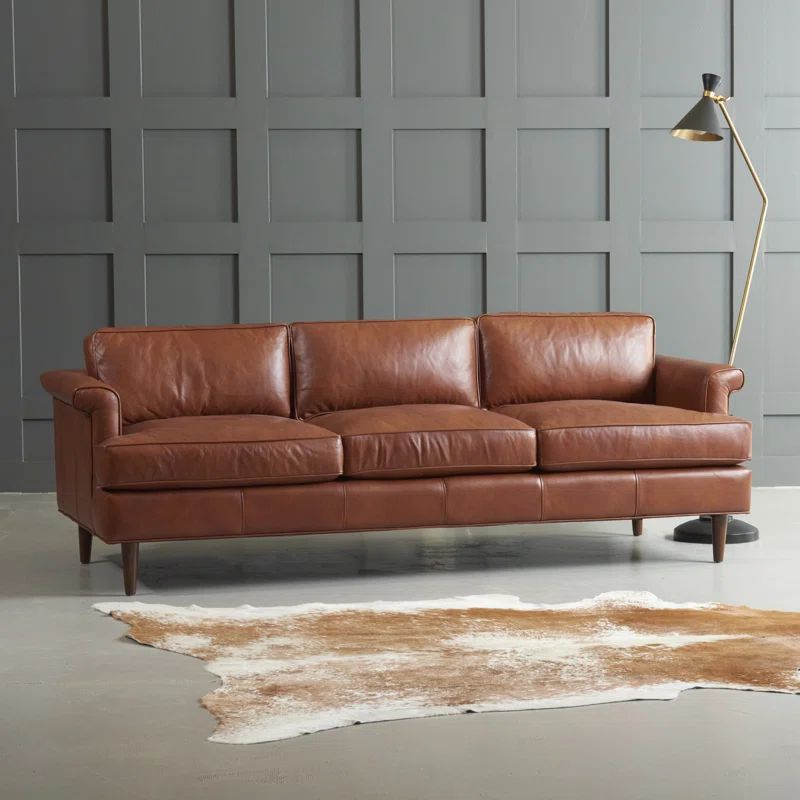 Carson Leather Sofa | Wayfair North America