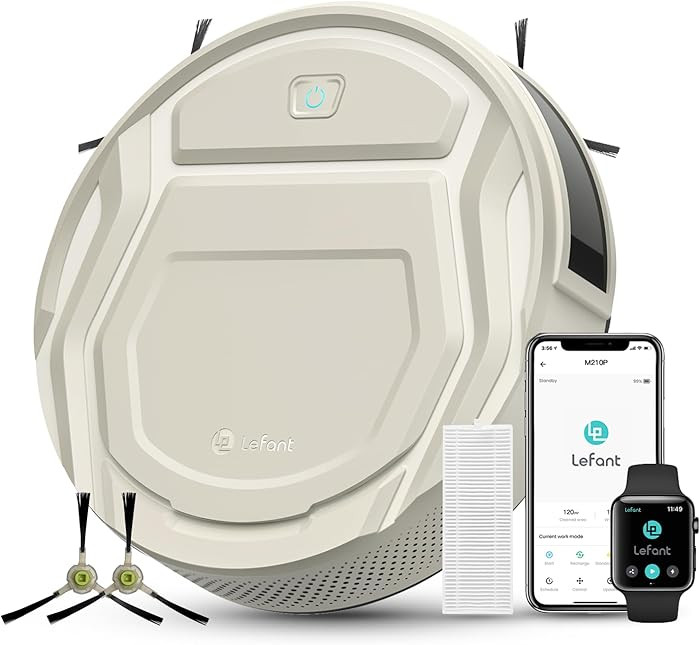 Lefant M210 Pro Robot Vacuum Cleaner,Easy to Use,120 Mins Runtime,6 Cleaning Modes,APP/Voice/WiFi... | Amazon (US)