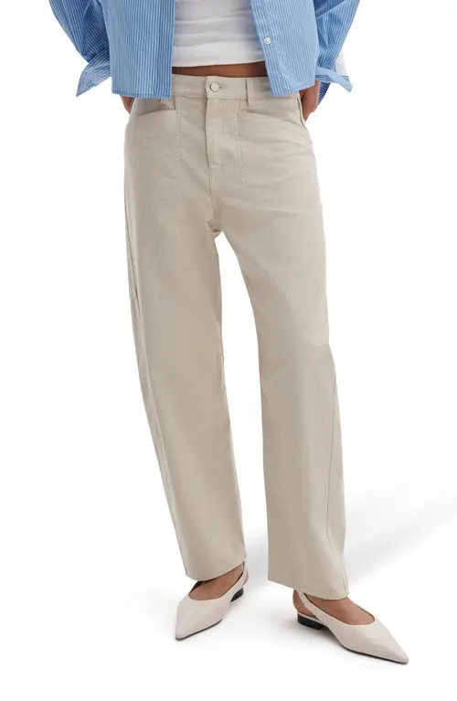 rag & bone Stevie Tapered Stretch Cotton Utility Pants in Tan at Nordstrom, Size 32 | Nordstrom