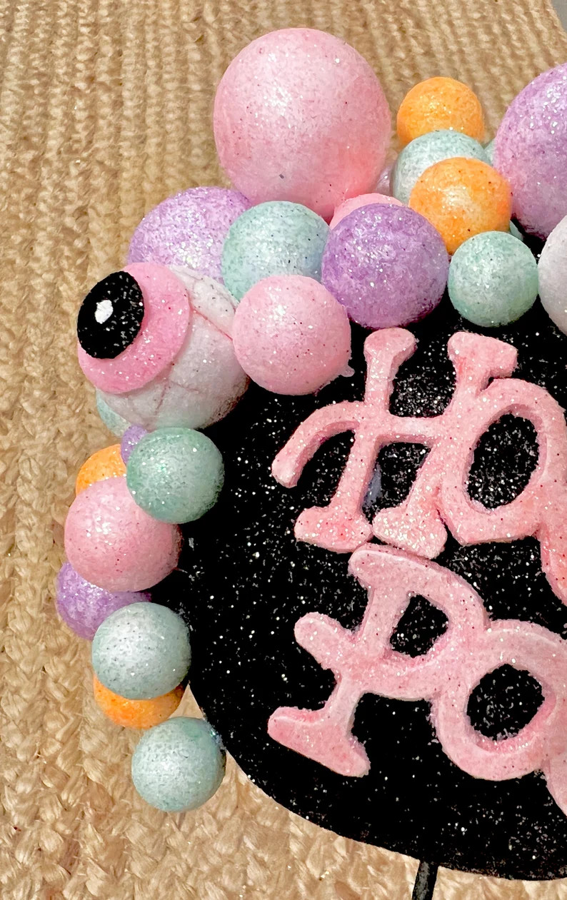 Hocus Pocus Cauldron Wreath Pick Attachment ~ 21 inches ~ Pastel Halloween Decorations | Etsy (US)