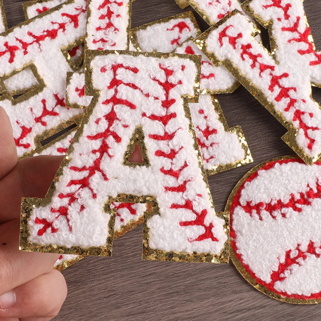 Baseball letters A-Z iron-on patch, softball letters patch, sports patch, team patch, varsity let... | Etsy (US)